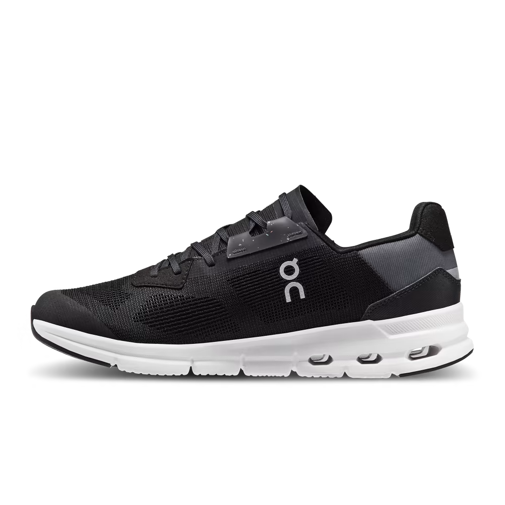 On Running Men's Cloudrift Running Shoes - Lightweight & Breathable Black/White for Road Running, Jogging & Gym Workouts