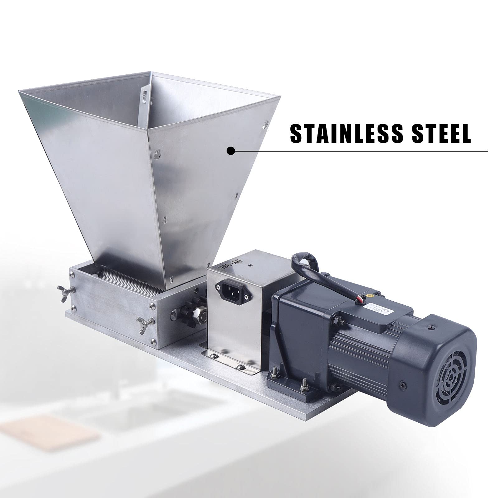 Electric Grain Mill for Home Brewing - Barley Grinder, Malt Crusher, Grain Grinder Machine DY-368 | Perfect for Beer Making, Bread Flour, and Healthy Grain Processing