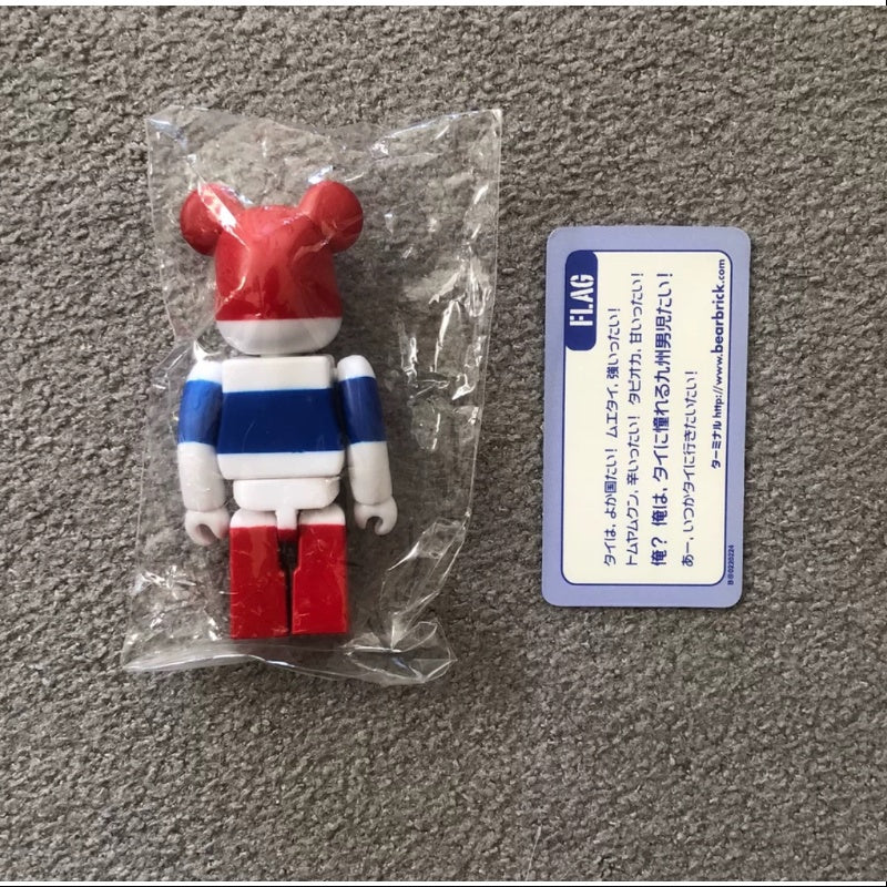 Bearbrick Series 23 FLAG Thailand 100% Collectible Vinyl Art Toy - Limited Edition Thai Flag Design for Display & Home Decor