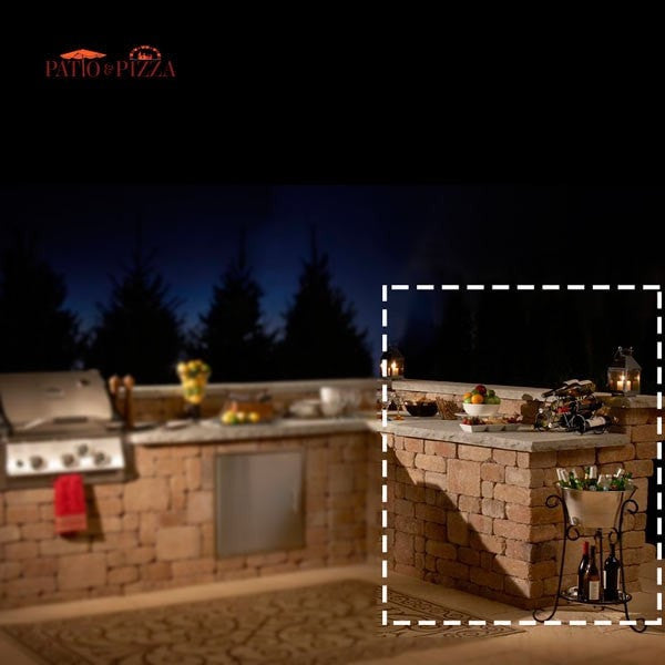 Necessories Grand Island 4-Foot Bar Section Kit - Perfect for Home Bars, Restaurants & Entertaining Spaces
