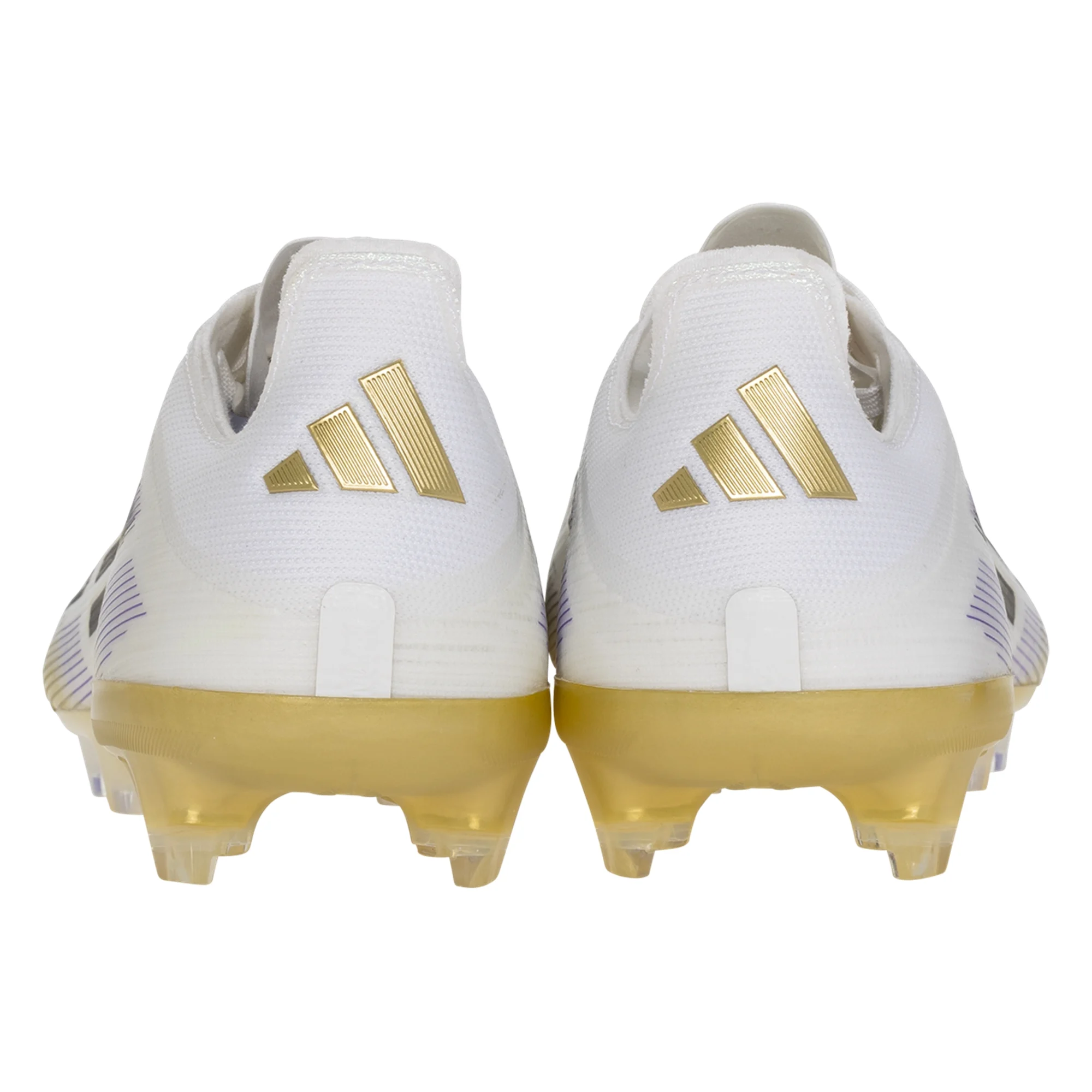 adidas F50 Pro Firm Ground Soccer Cleats for Men - White/Black/Gold Metallic Football Shoes - Perfect for Outdoor Matches & Training Sessions