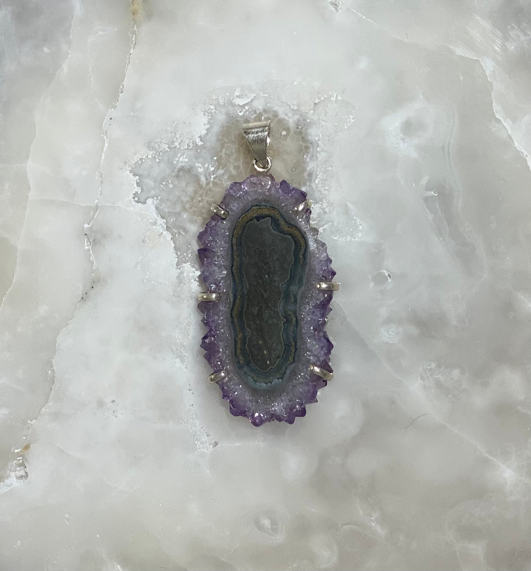 Natural Amethyst Pendant Necklace for Women - Healing Crystal Jewelry Gift for Birthday, Anniversary & Spiritual Protection | Perfect for Meditation, Yoga & Energy Balancing