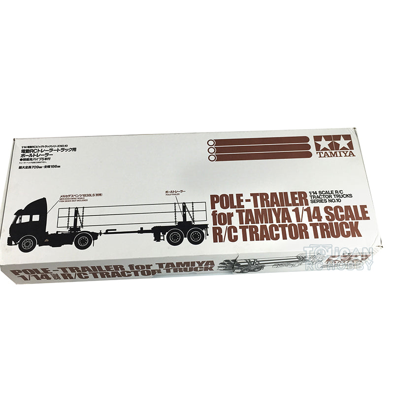 Tamiya 1/14 Scale Tractor Truck Lifting Pole Trailer 56310 - Unassembled DIY Hobby Model Kit for RC Cars | Perfect for Truck Enthusiasts & Scale Model Builders