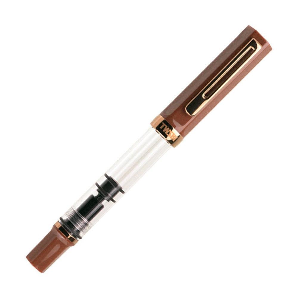 TWSBI Eco Fountain Pen - Espresso Brown with Bronze Trim | Smooth Writing for Journaling, Note Taking & Calligraphy