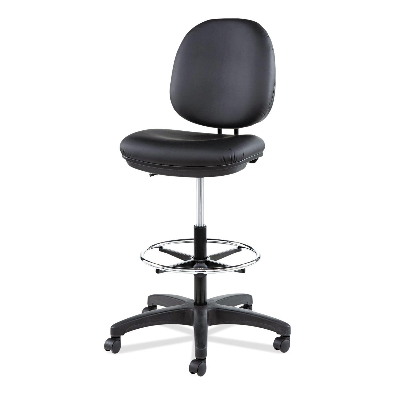 Alera Interval Series Swivel Task Stool - 275 lb Weight Capacity, Adjustable Seat Height 23.93