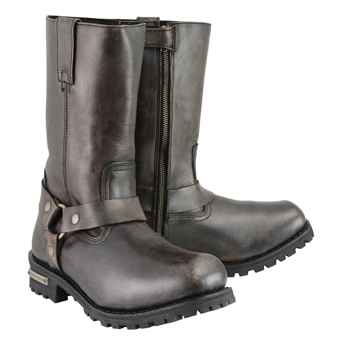 Milwaukee Leather Men's Premium Classic Motorcycle Boots - 11.5W - Durable & Comfortable Riding Boots for Harley, Cruiser & Adventure Bikes