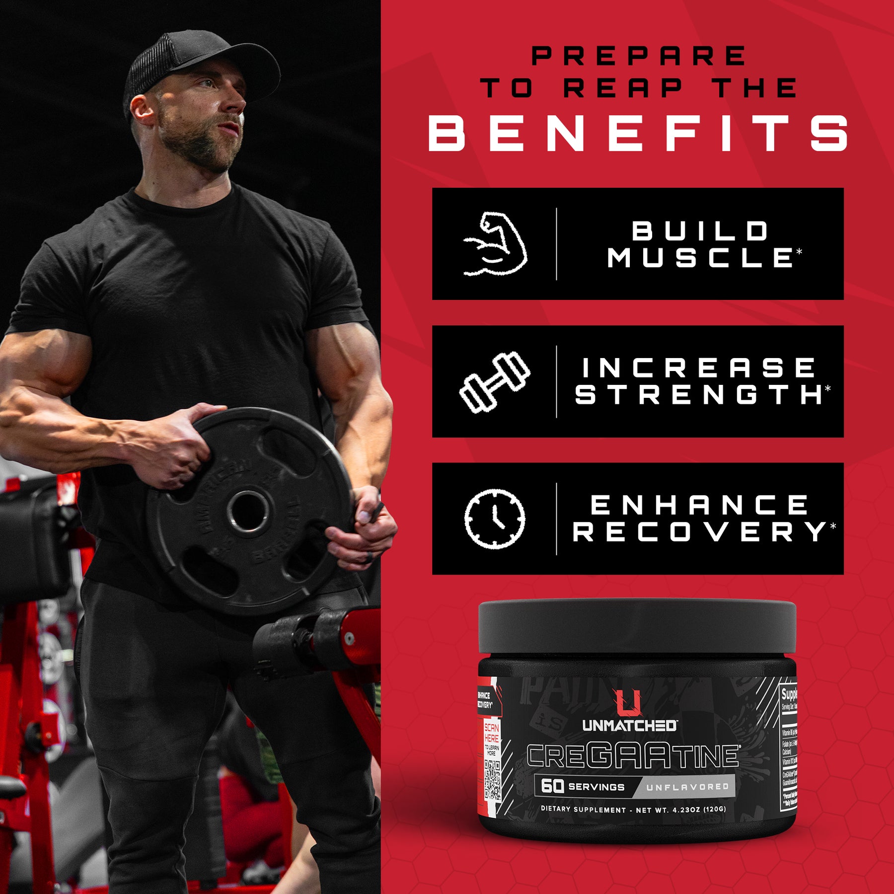 Pure Unflavored Creatine Powder for Muscle Growth & Recovery - Ideal for Athletes, Bodybuilders & Fitness Enthusiasts