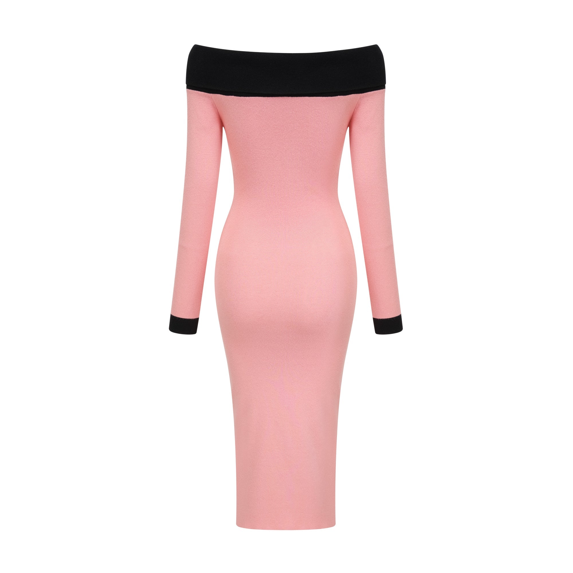 Elegant Carine Pink Midi Dress for Women - Flowy Summer Party & Wedding Guest Dress