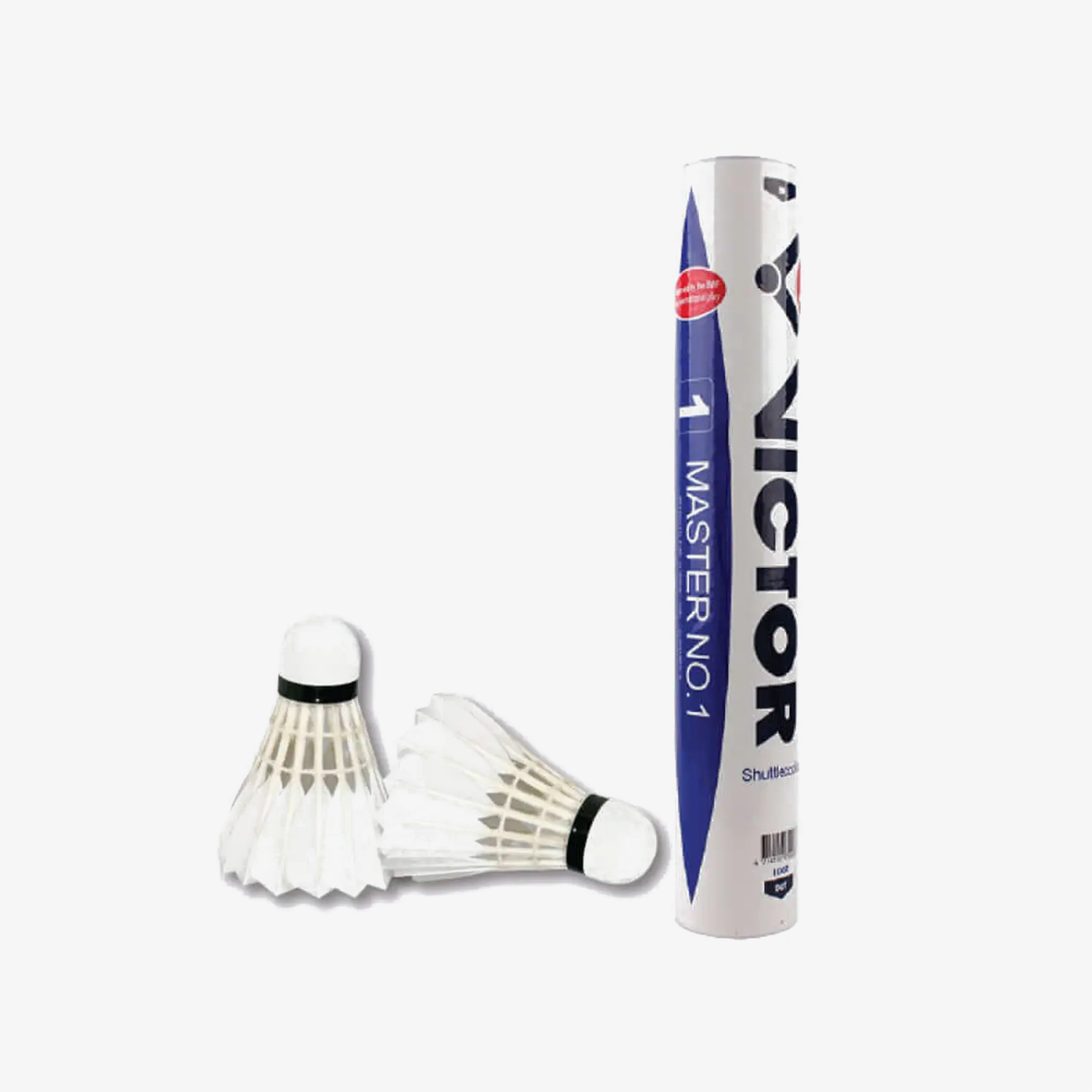 VICTOR Master NO.1 Premium Badminton Shuttlecocks - Professional Grade Feather Birdies for Tournament Play & Training | Perfect for Indoor Sports, Gym Practice & Competitive Matches