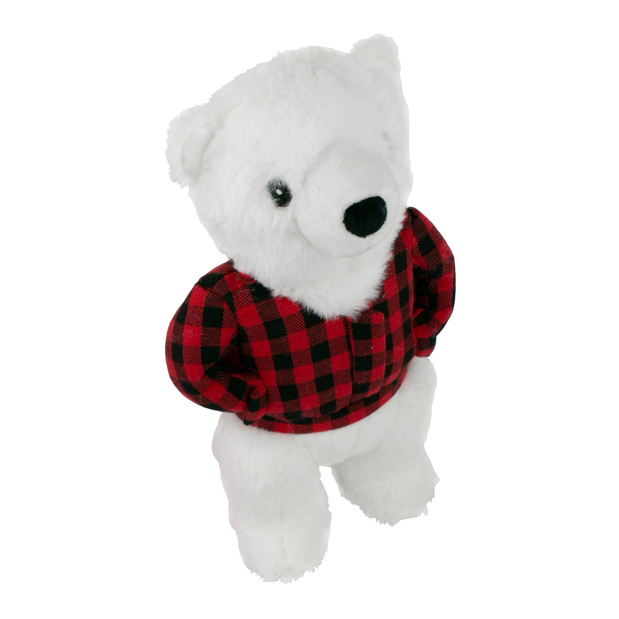 Squeaky Plush Dog Toy - Soft Polar Bear Stuffed Animal with Crinkle Sound for Small & Large Dogs | Perfect for Indoor Play, Training Rewards & Cuddling