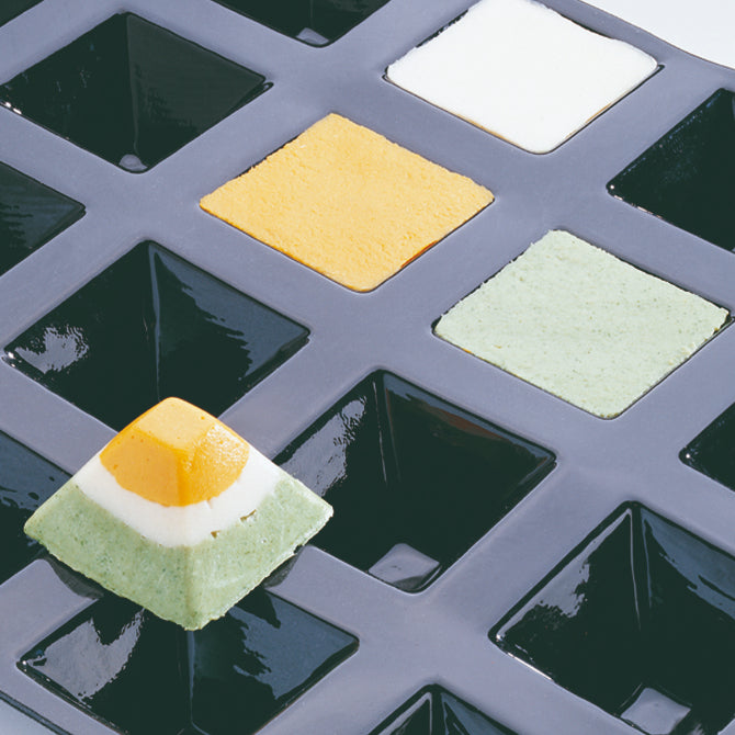 Flexipan Pyramid Silicone Baking Mold - 12 Cavity Non-Stick Cake Muffin Mold for Perfect Desserts | Ideal for Home Baking, Party Treats & Holiday Cooking
