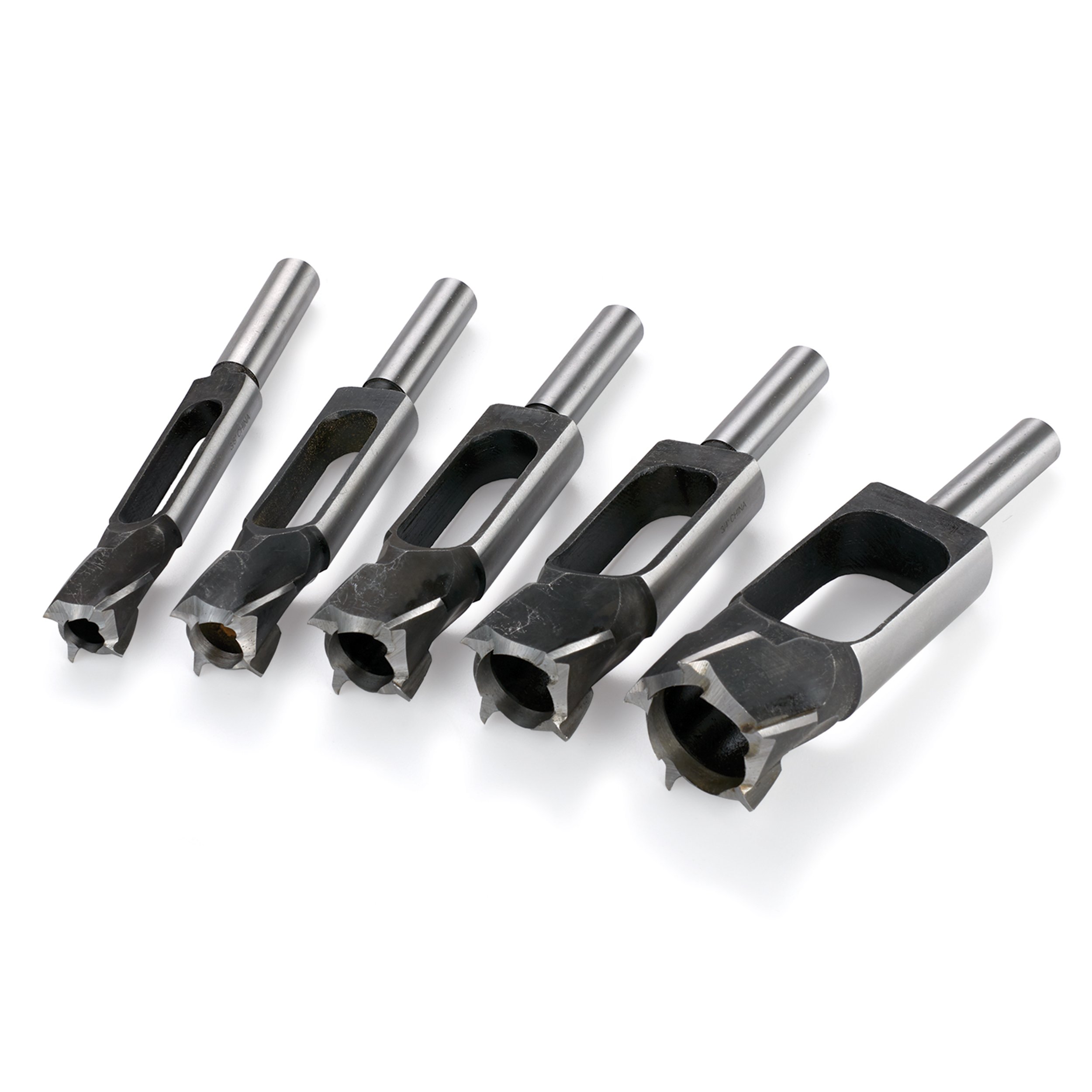 WOODRIVER 5-Piece Plug & Tenon Cutter Set - Premium Woodworking Tools for Furniture Making & DIY Projects - Perfect for Cabinet Joinery, Wood Repair, and Crafting