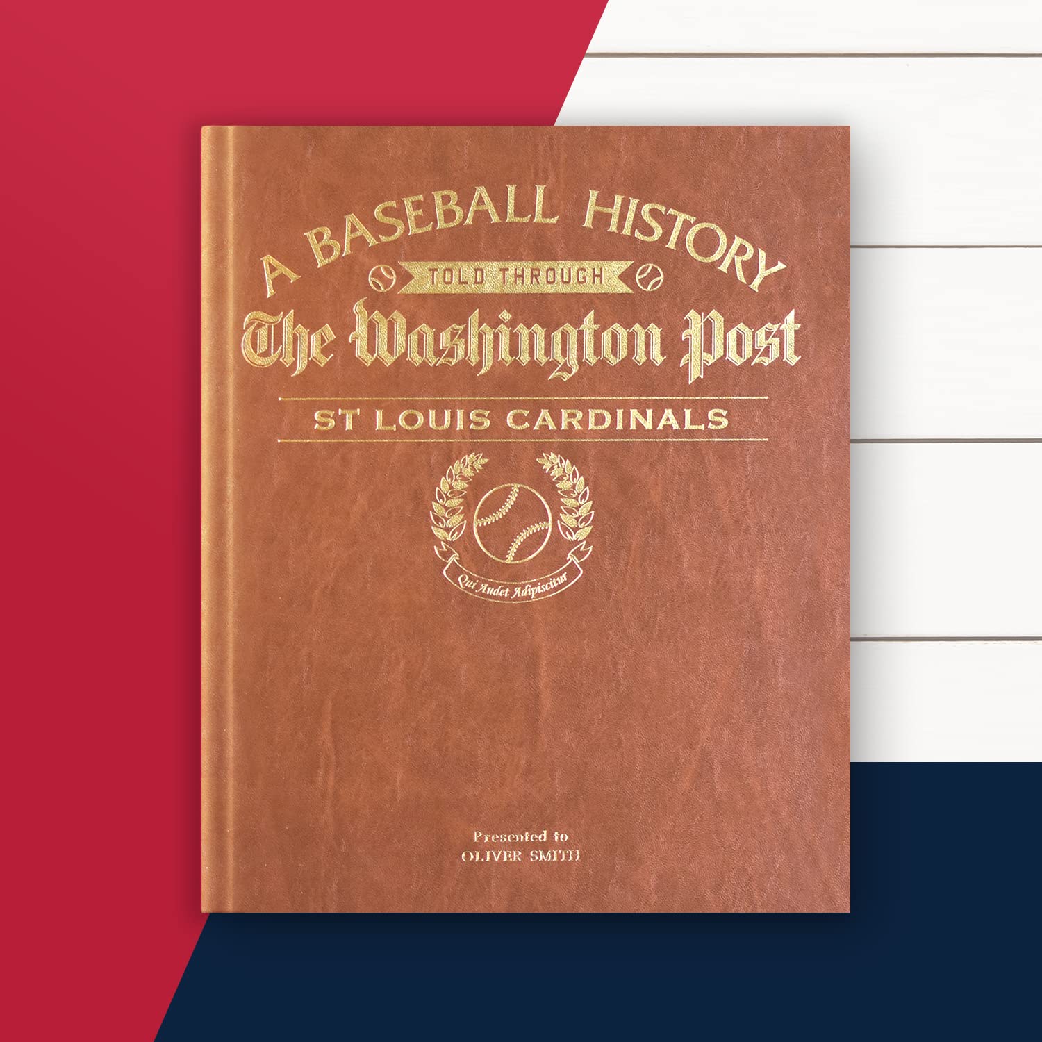 Personalized Baseball History Book - Custom MLB Fan Gift with Vintage Newspaper Coverage - Perfect for Sports Enthusiasts & Memorabilia Collectors