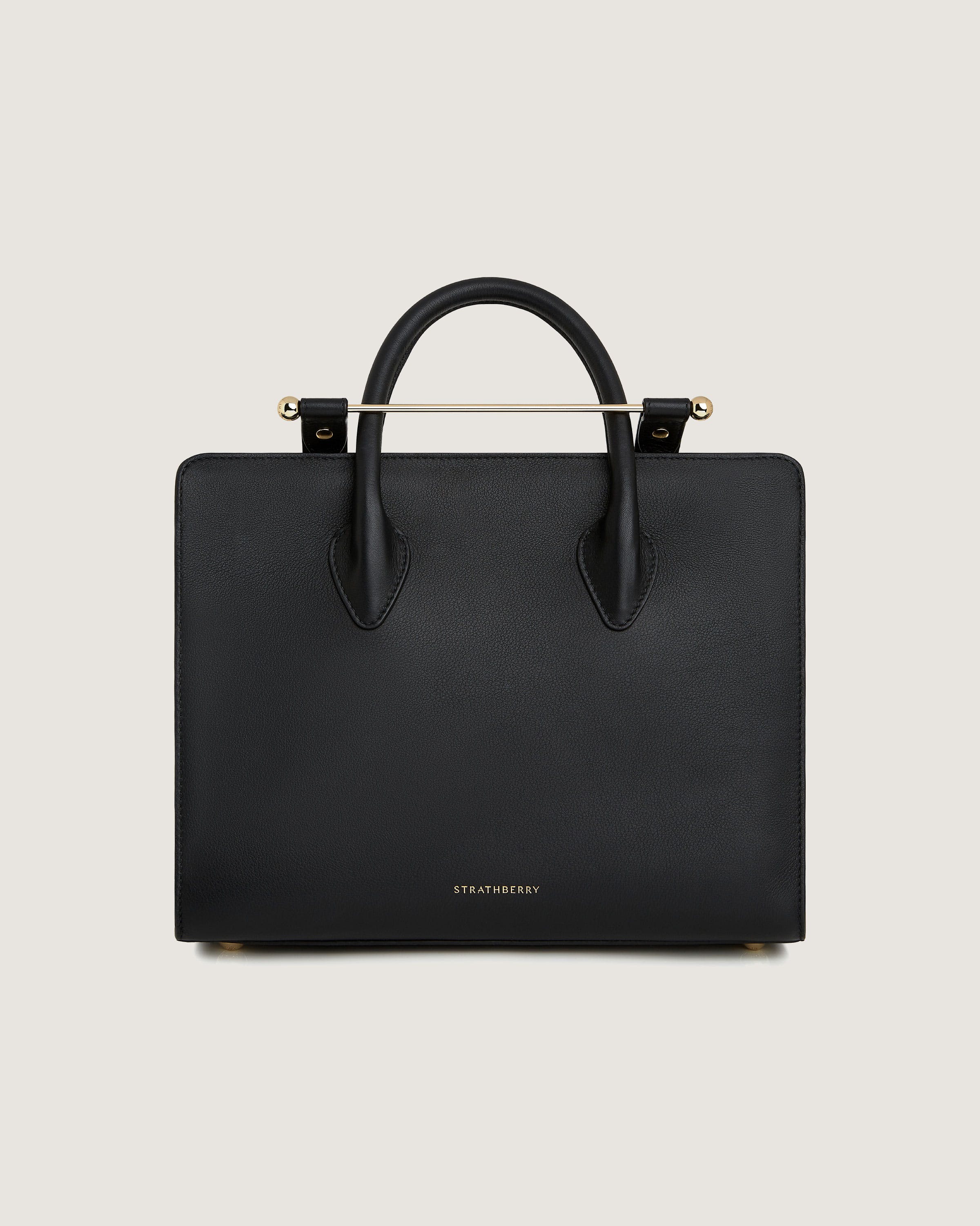 Stylish Black Midi Tote Bag for Women - Fashionable Handbag for Work, Travel & Everyday Use | Durable & Spacious Shoulder Bag