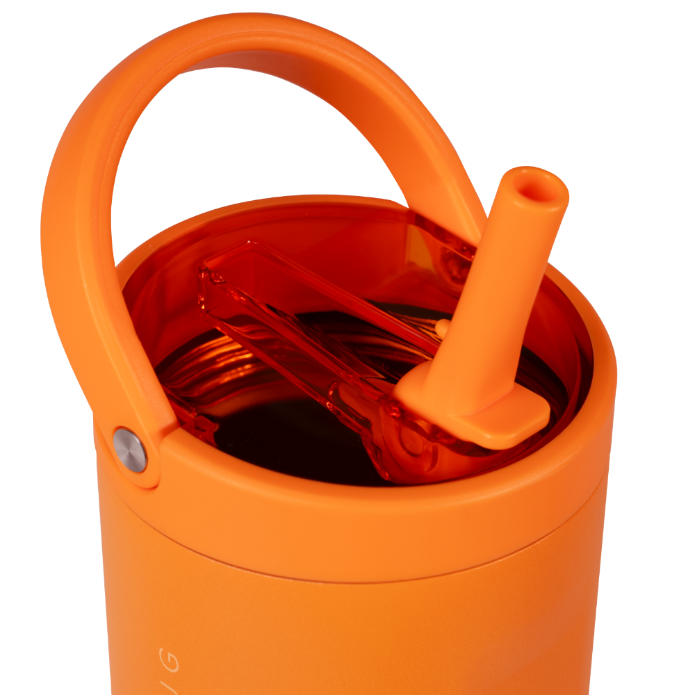 40Oz Tangerine Sports Water Bottle - Leak Proof, BPA Free, Insulated Stainless Steel for Gym, Hiking & Outdoor Activities