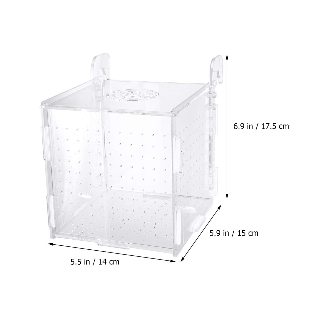 POPETPOP Fish Breeding Box - 2 Pack Aquarium Hatchery Incubator with Hook Design for Guppy, Betta, Shrimp Egg Hatching | Perfect for Fish Tank Breeding & Fry Protection