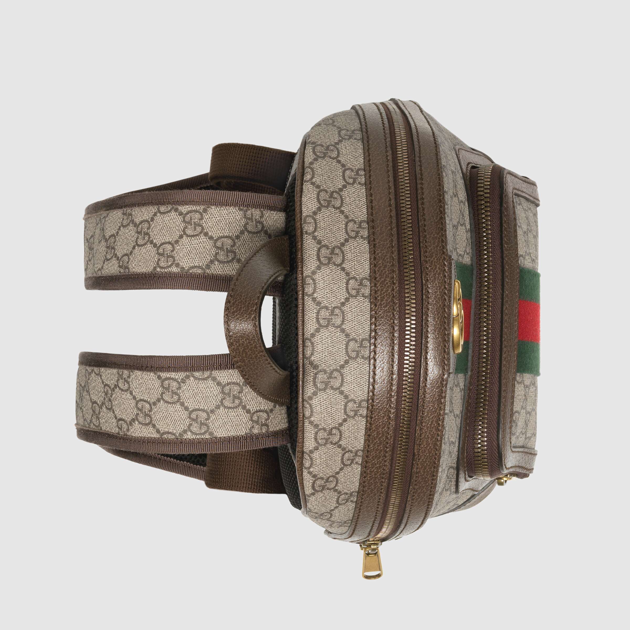 Gucci Ophidia GG Small Backpack for Women - Beige & Ebony Crossbody Bag | Fashionable Luxury Handbag for Travel, Work & Everyday Use