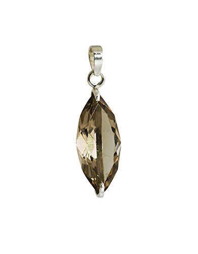 925 Sterling Silver Pendant with Smoky Topaz Gemstone - Elegant Necklace for Women, Gift for Her, Perfect for Everyday Wear & Special Occasions