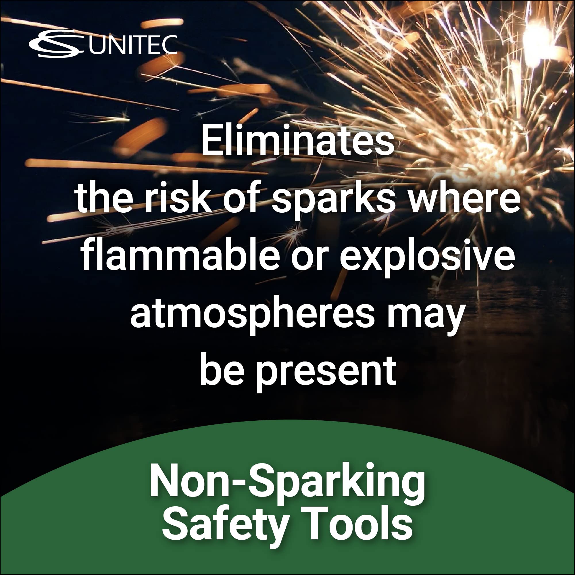 Non-Sparking Copper Beryllium Banana Flange Wedge with Lanyard Hole - Explosion-Proof Pipefitting Tool for Oil & Gas, Chemical Plants | CS Unitec | Welding & Maintenance Safety Equipment