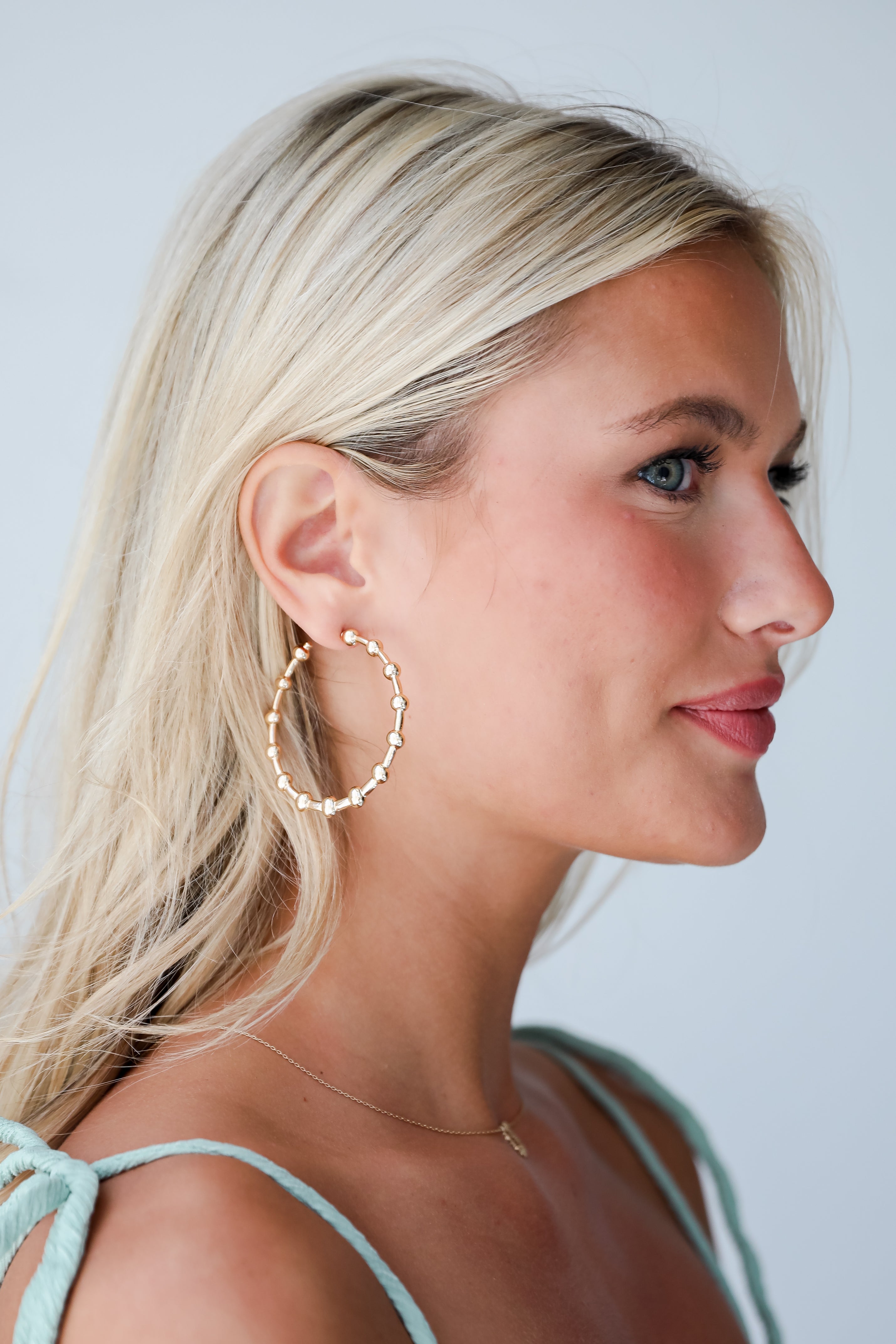 Daniella 14K Gold Ball Hoop Earrings for Women - Classic Circle Huggie Earrings for Everyday Wear, Gift Giving & Special Occasions