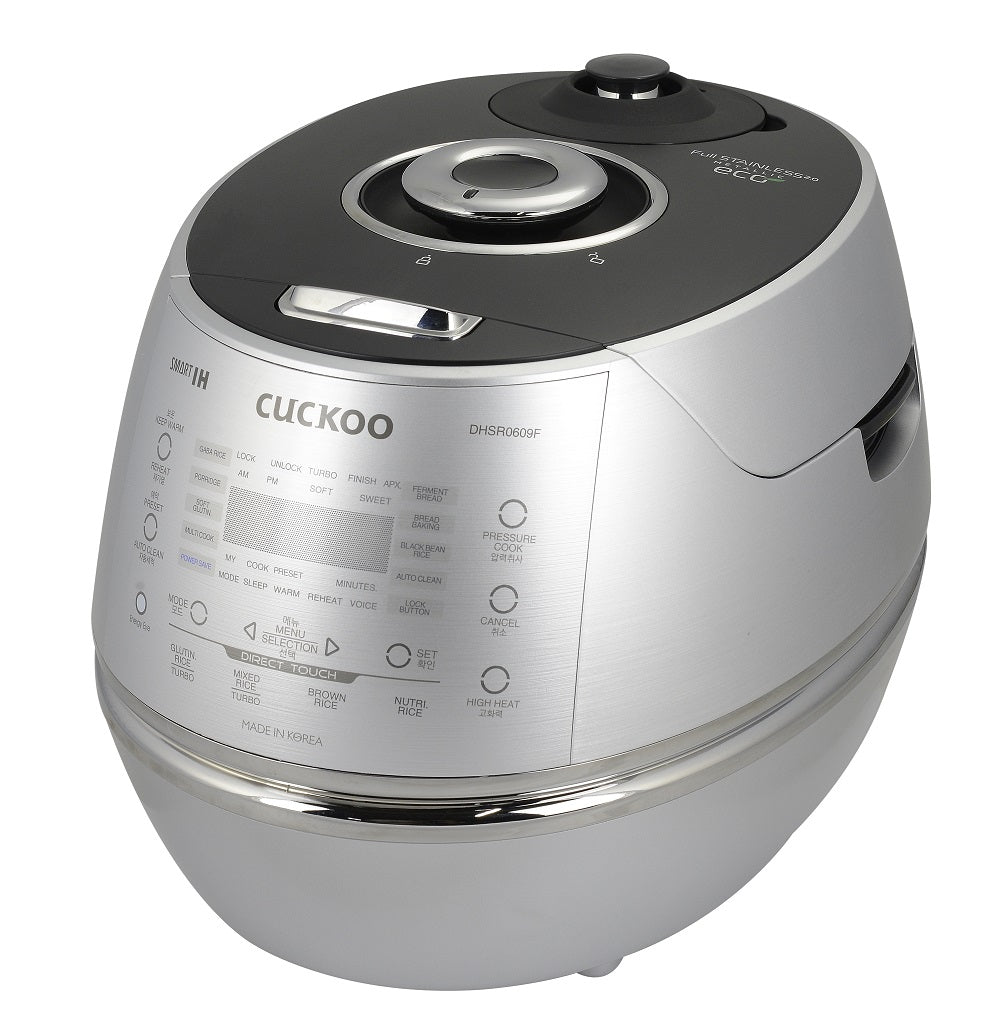 Cuckoo CRP-DHSR0609F 6-Cup IH Pressure Rice Cooker - Fast & Fluffy Rice for Home, Office & Dorm Use