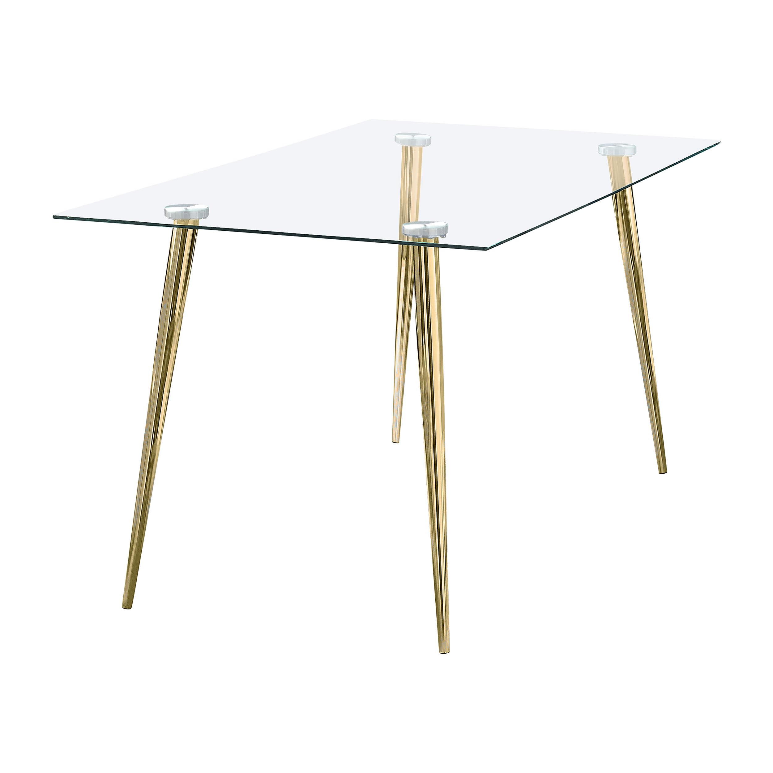 Coaster Home Furnishings Solid Wood Dining Table - Modern Kitchen & Dining Room Furniture for Family Gatherings & Dinner Parties