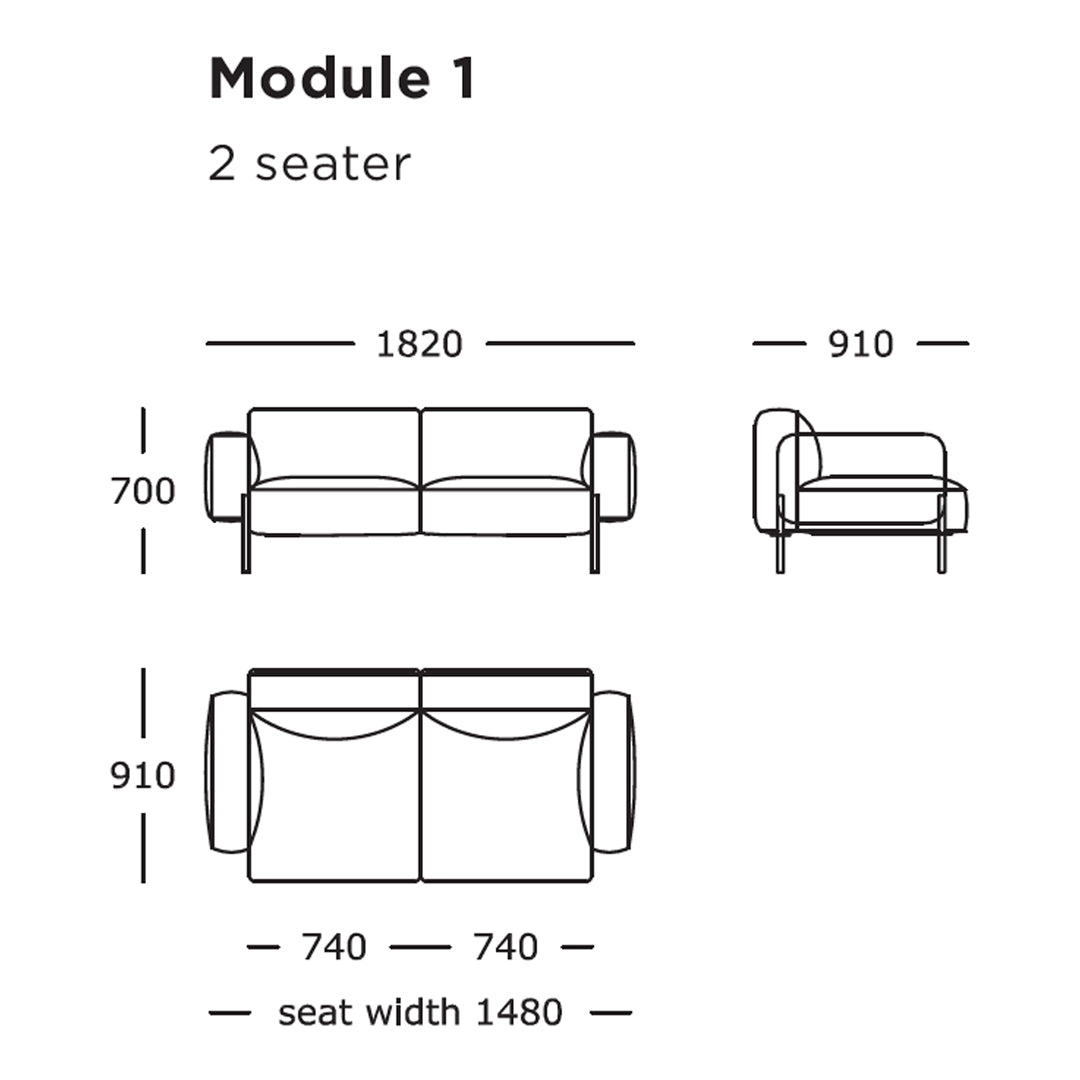 Modular Sectional Sofa with 8 Configurable Modules - Customizable Living Room Furniture for Modern Home Decor | Perfect for Apartments, Lounge Areas, and Open-Concept Spaces