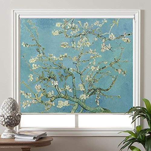 Premium Blackout Window Shades - Blossoming Almond Tree by Vincent Van Gogh, 59