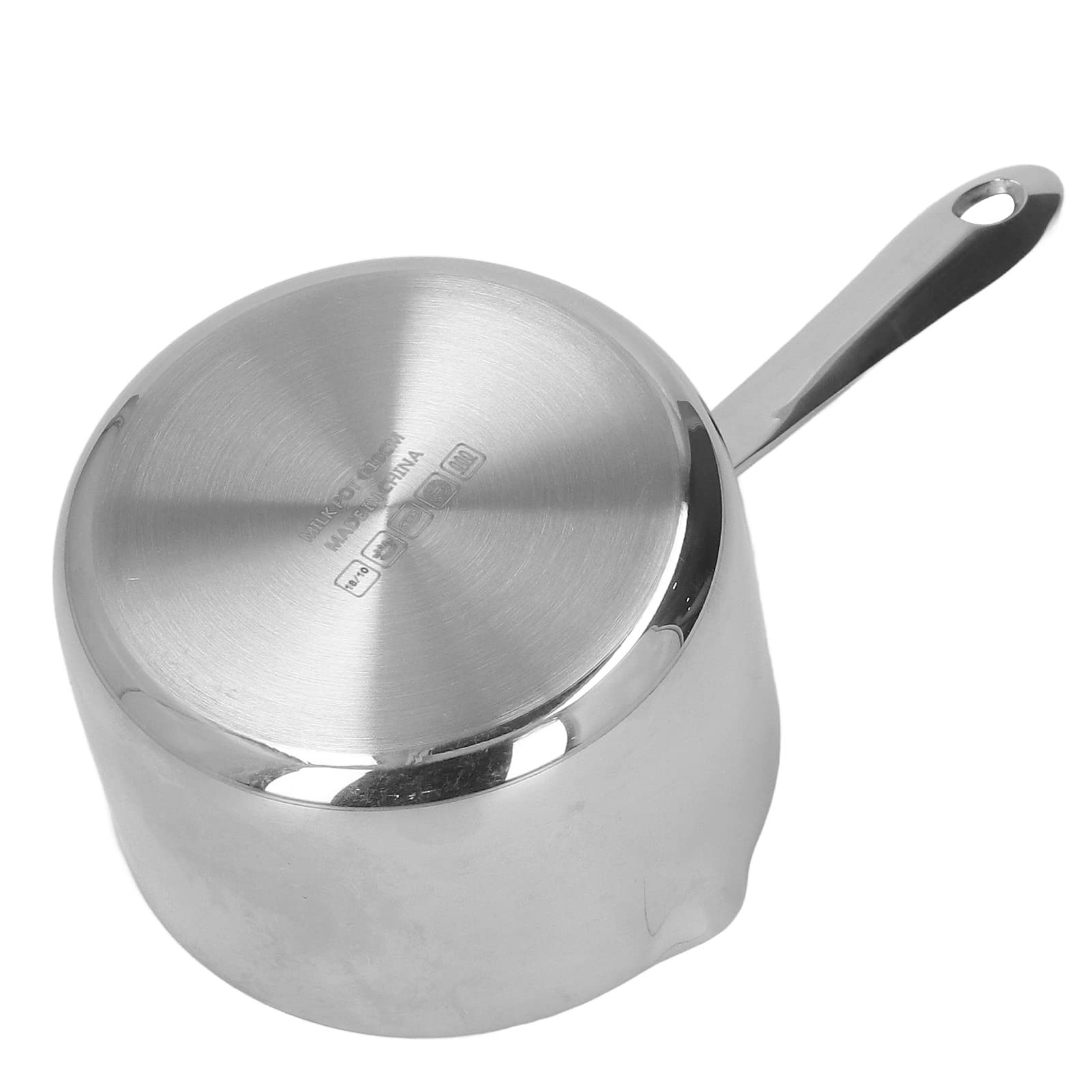 Stainless Steel Mini Butter Melting Pot - Dual Spout Warmer for Coffee, Milk, Chocolate & Cheese - Perfect for Home Barista, Hot Chocolate Making & Candy Crafting