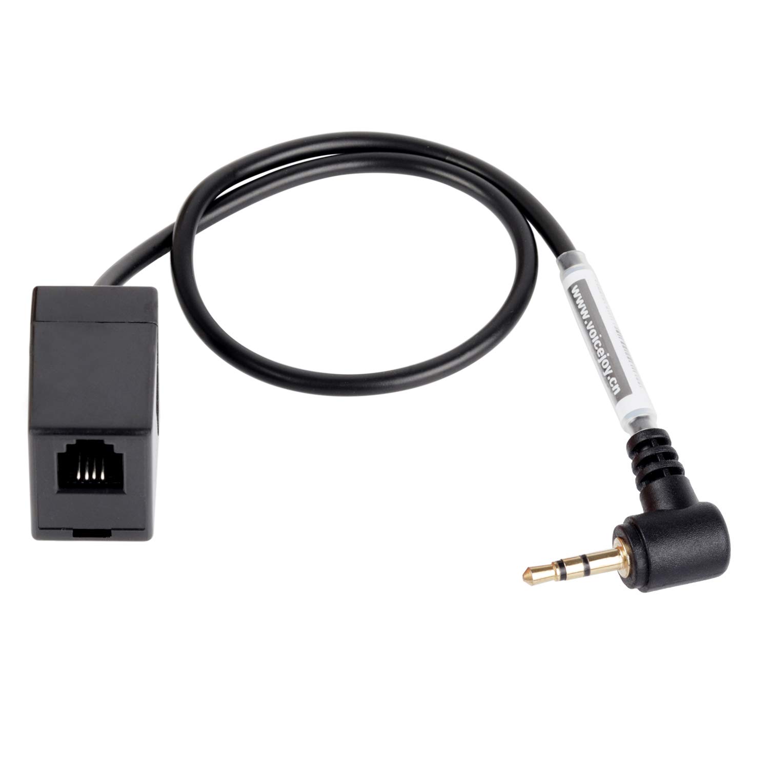 VoiceJoy Female RJ9/RJ22 to Male 2.5mm Headset Adapter Converter - Compatible with Office Phones, Call Centers & Customer Service Headsets