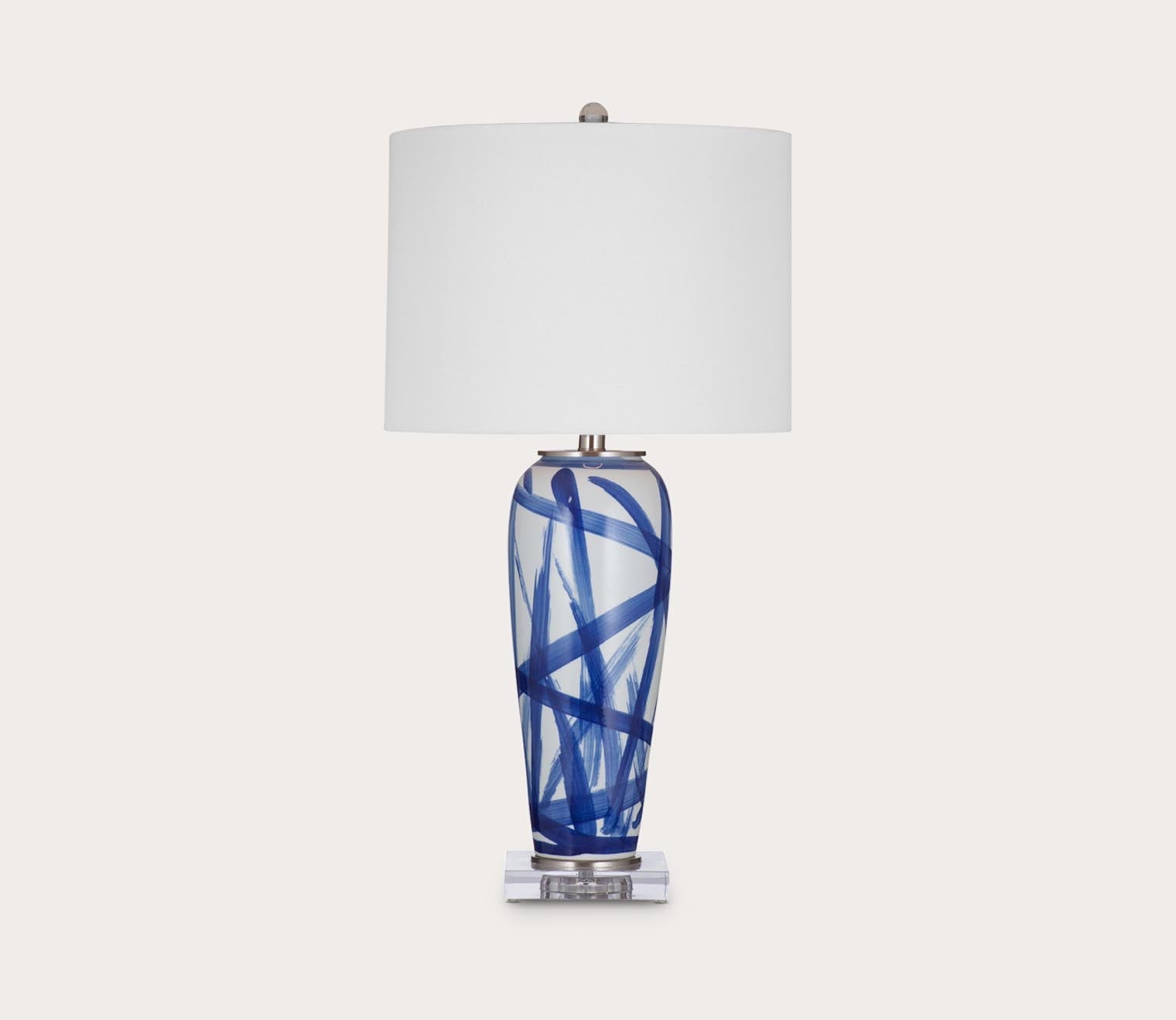 Bassett Mirror Rianna Table Lamp - Elegant Bedside & Living Room Lighting for Home Decor - Perfect for Bedrooms, Offices, and Reading Nooks