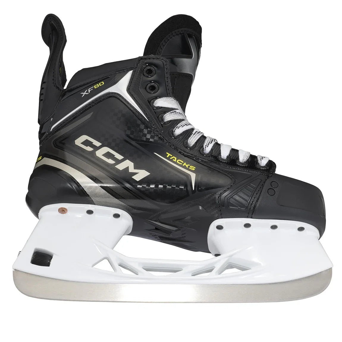 CCM Tacks XF80 Intermediate Hockey Skates - Lightweight Performance Ice Skates for Youth & Adult Hockey Players - Perfect for Training, Games & Recreational Skating