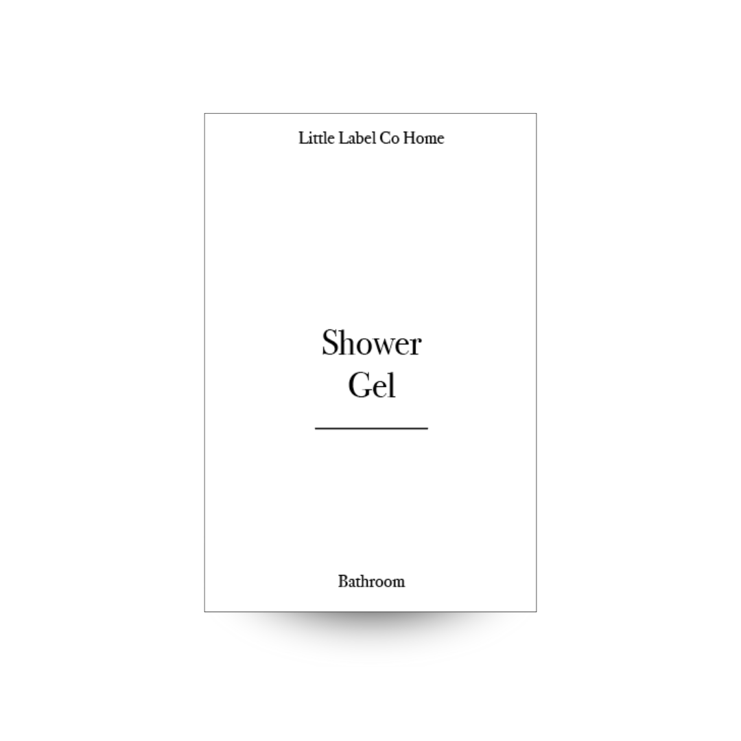 Custom Waterproof Bathroom Bottle Labels - 4 Pack Personalized Stickers for Shampoo, Conditioner & Soap Dispensers - Perfect for Home & Spa Organization