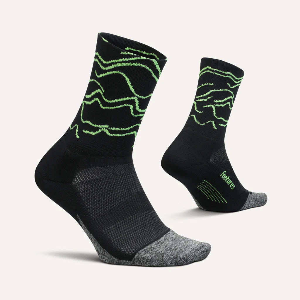 Feetures Elite Light Cushion Mini Crew Socks - Breathable Running Socks for Men & Women - Perfect for Jogging, Hiking & Workouts - Ultra Comfortable Athletic Socks with Arch Support