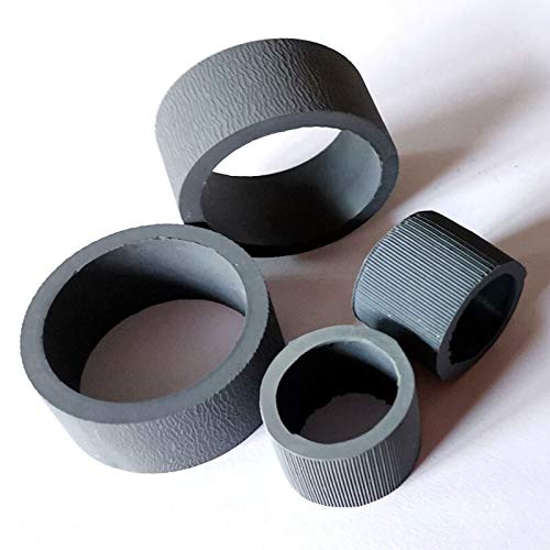 2 Sets Scanner Pickup Roller Tires for Canon DR-C125 DR-C225 Copier Printer - 4pcs/Set Replacement Parts - Perfect for Office Document Scanning & Printing Maintenance