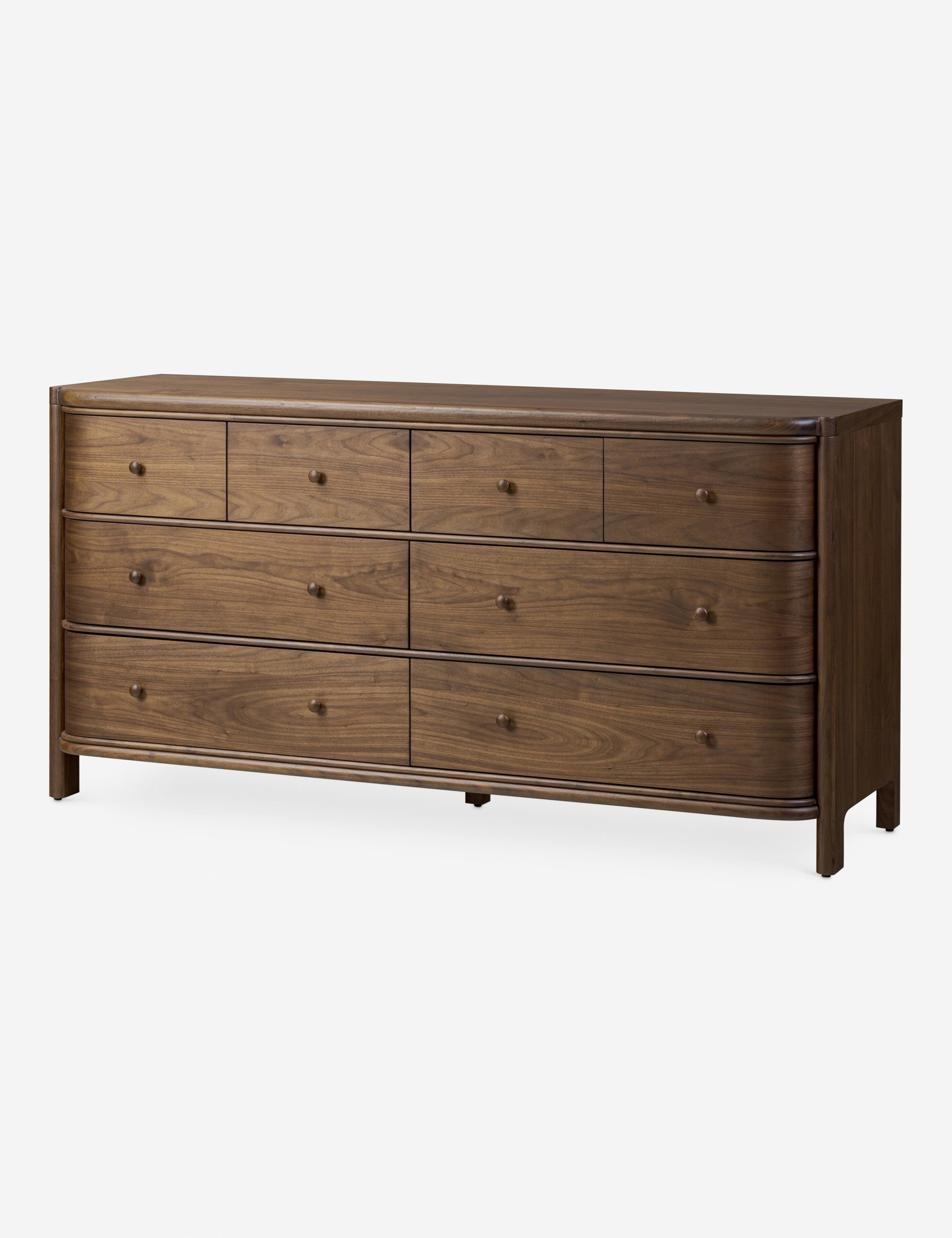 Amber Lewis x Four Hands Agatha 8-Drawer Dresser - Modern Wooden Chest of Drawers for Bedroom & Living Room Storage Organization