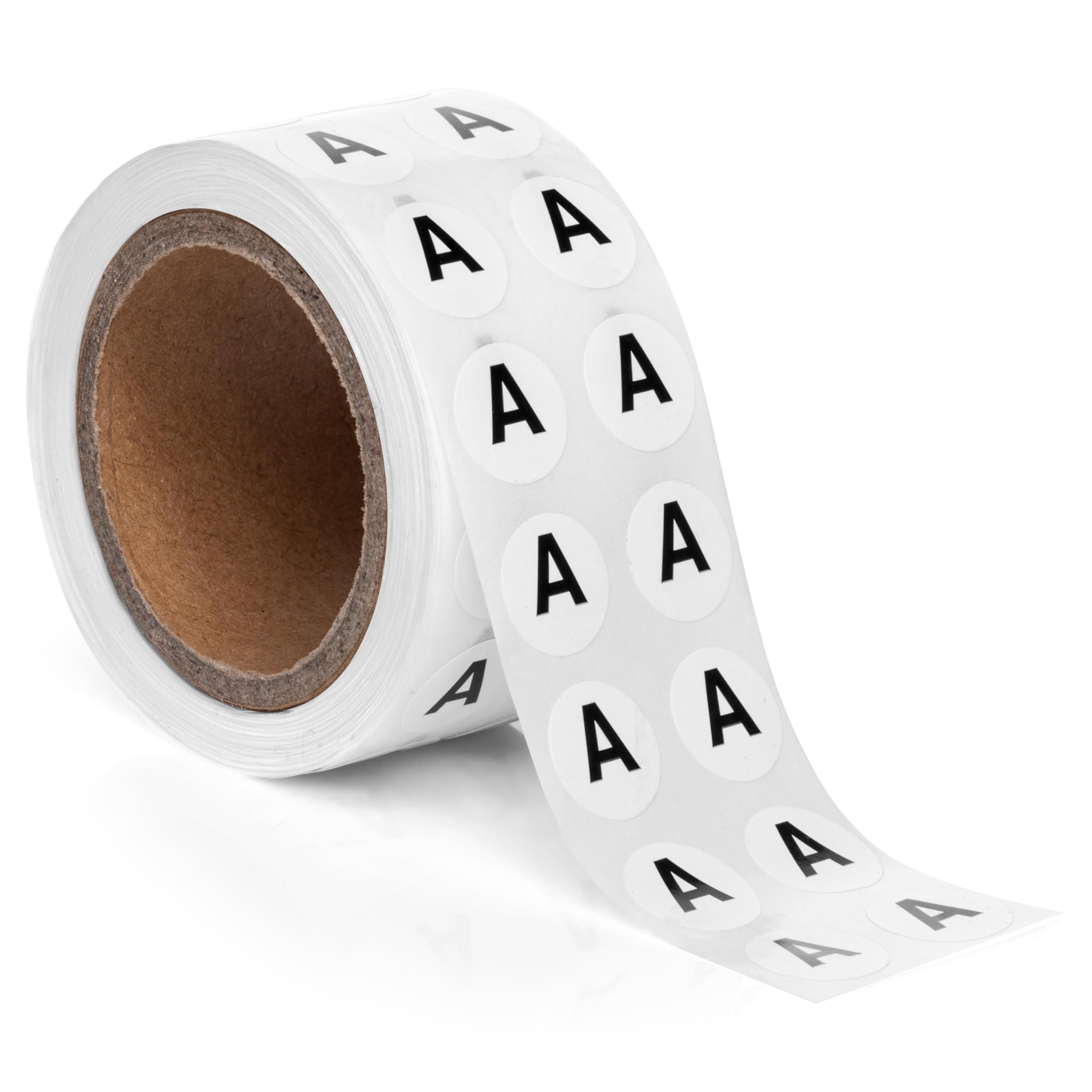 1000pcs Letter A Stickers - 0.5 Inch Small Alphabet Dot Labels for Office Organization, School Supplies, Inventory Management - 1000/Roll - Perfect for Filing, Color Coding & DIY Crafts