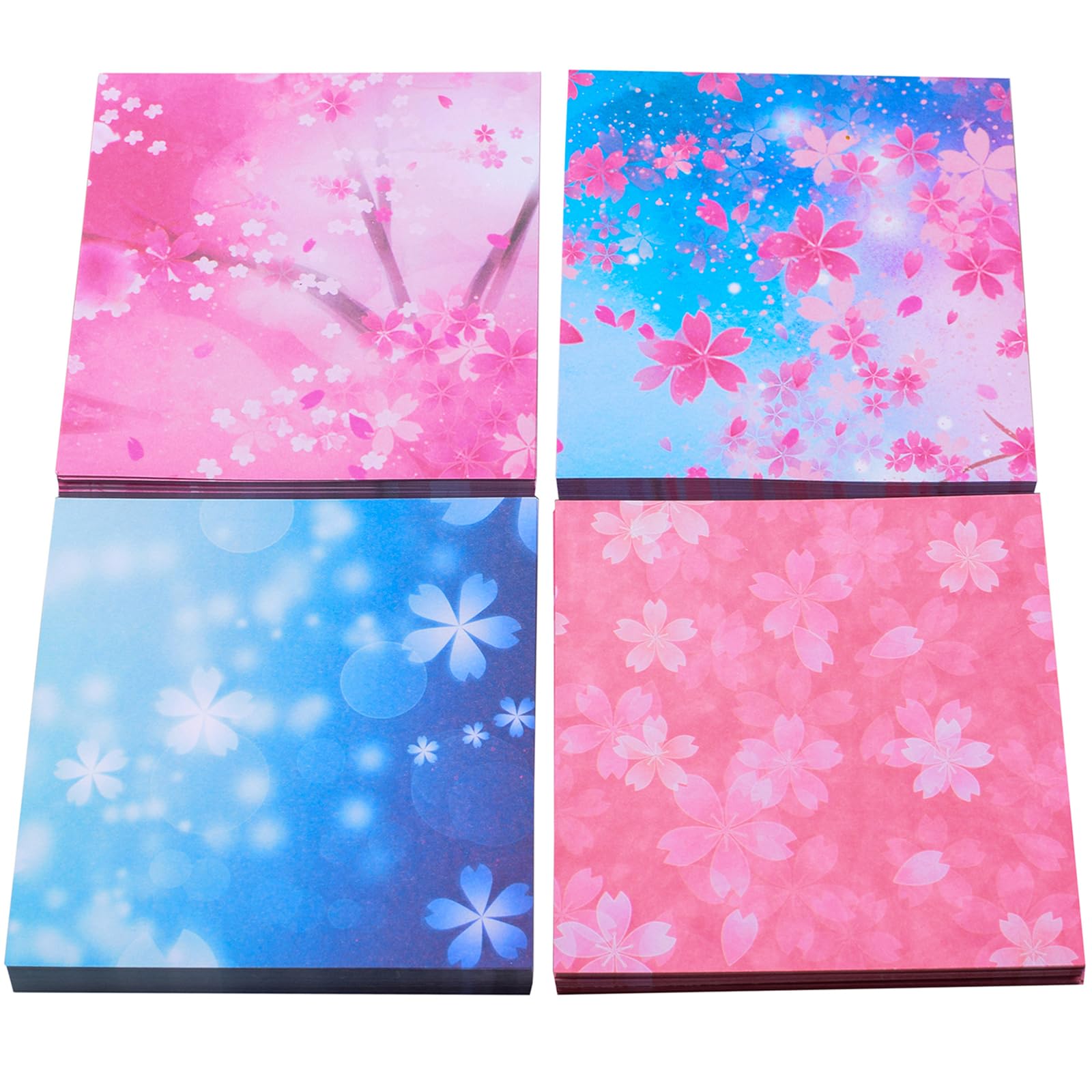 Premium 400-Sheet Double-Sided Origami Paper Set - 3.7 x 3.7 Inch Gradient Pattern DIY Craft Paper for Gift Wrapping, Scrapbooking, Birthday Party Decorations & Home Art Projects | Perfect for Kids, Adults & Classroom Activities