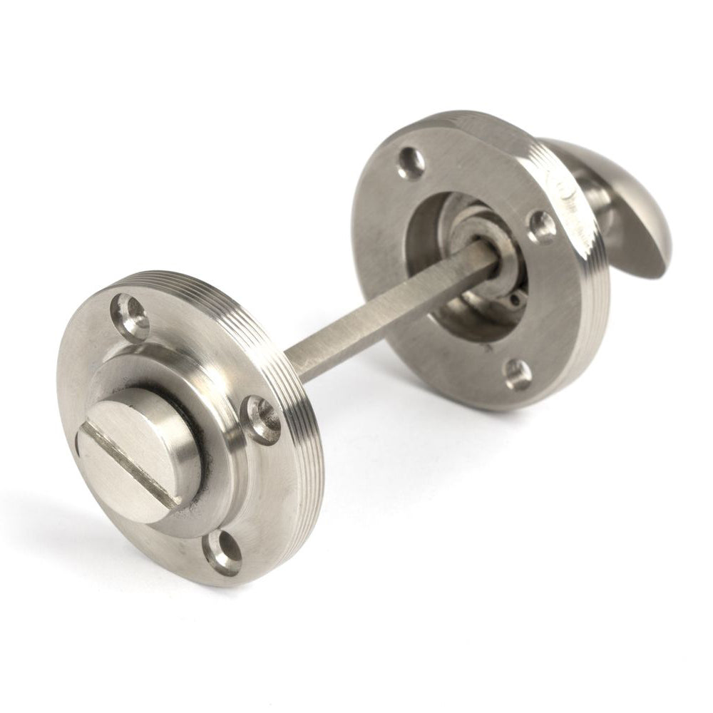 Stainless Steel Satin Square Bathroom Door Thumbturn Lock - Durable & Stylish for Home, Office, and Commercial Use