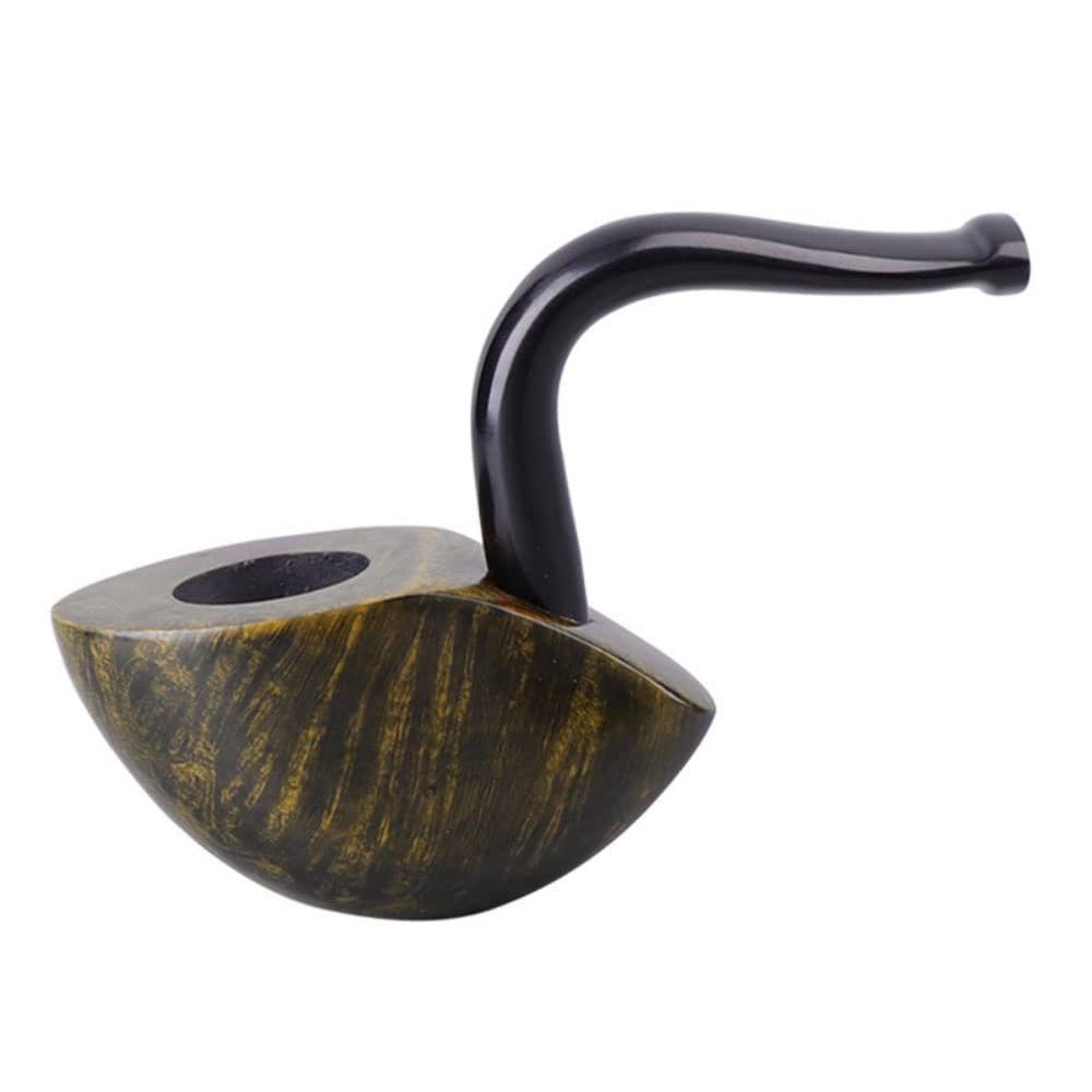 Premium Briar Wood Smoking Pipe - Deepened & Windproof Design, Detachable Cigarette Holder for Easy Cleaning - Perfect for Outdoor Use, Camping & Relaxation