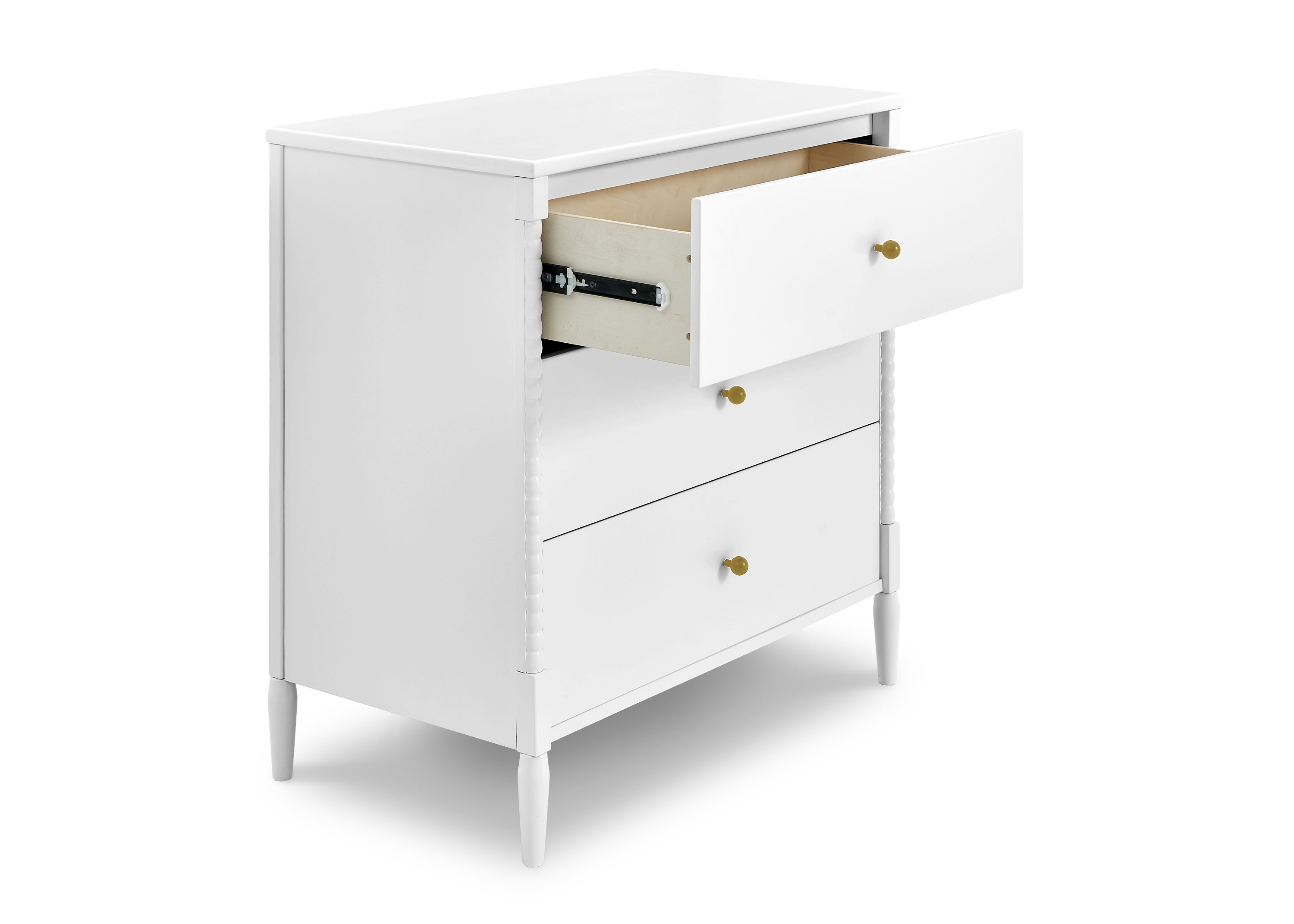 Lily 3 Drawer Dresser with Interlocking Drawers - Sturdy Bedroom Storage Furniture for Clothes, Toys & Organizing - Perfect for Kids Room, Nursery or Dormitory