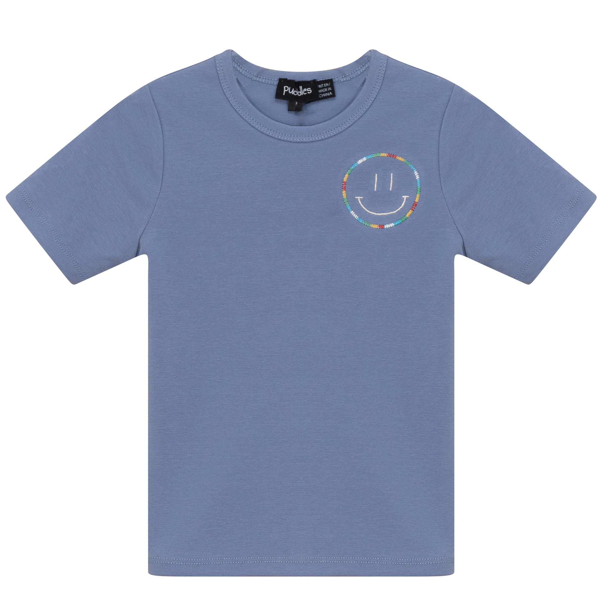 Smiley Face Embroidered T-Shirt for Men & Women - Casual Comfort Cotton Tee for Everyday Wear, Outfits & Street Style