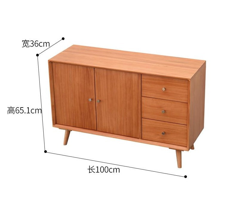 natural 3 drawers 2 door