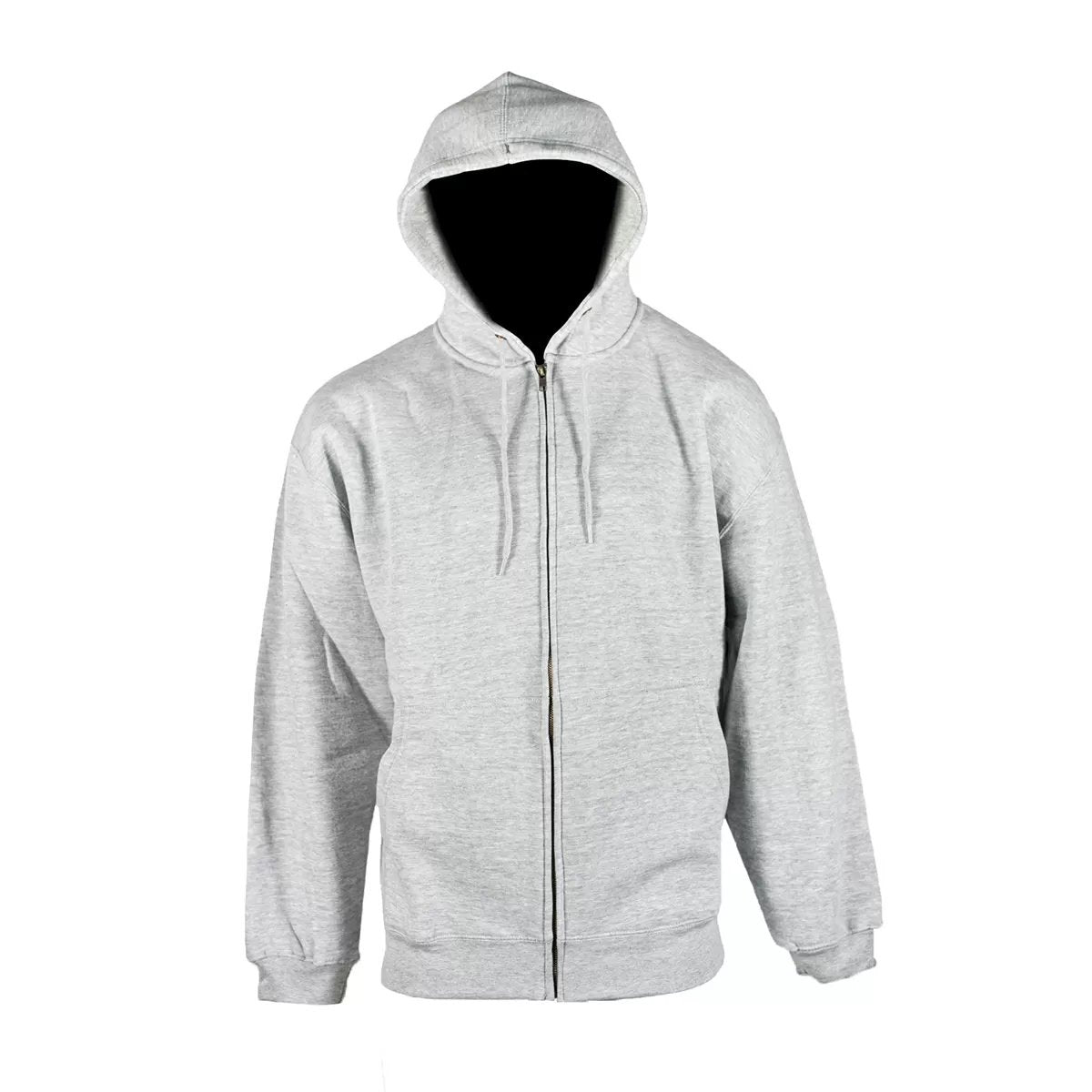 FIVE ROCK® Midweight Hooded Zip Front Sweatshirt for Men - Comfortable Pullover Fleece Jacket for Casual Wear, Outdoor Activities & Gym Workouts