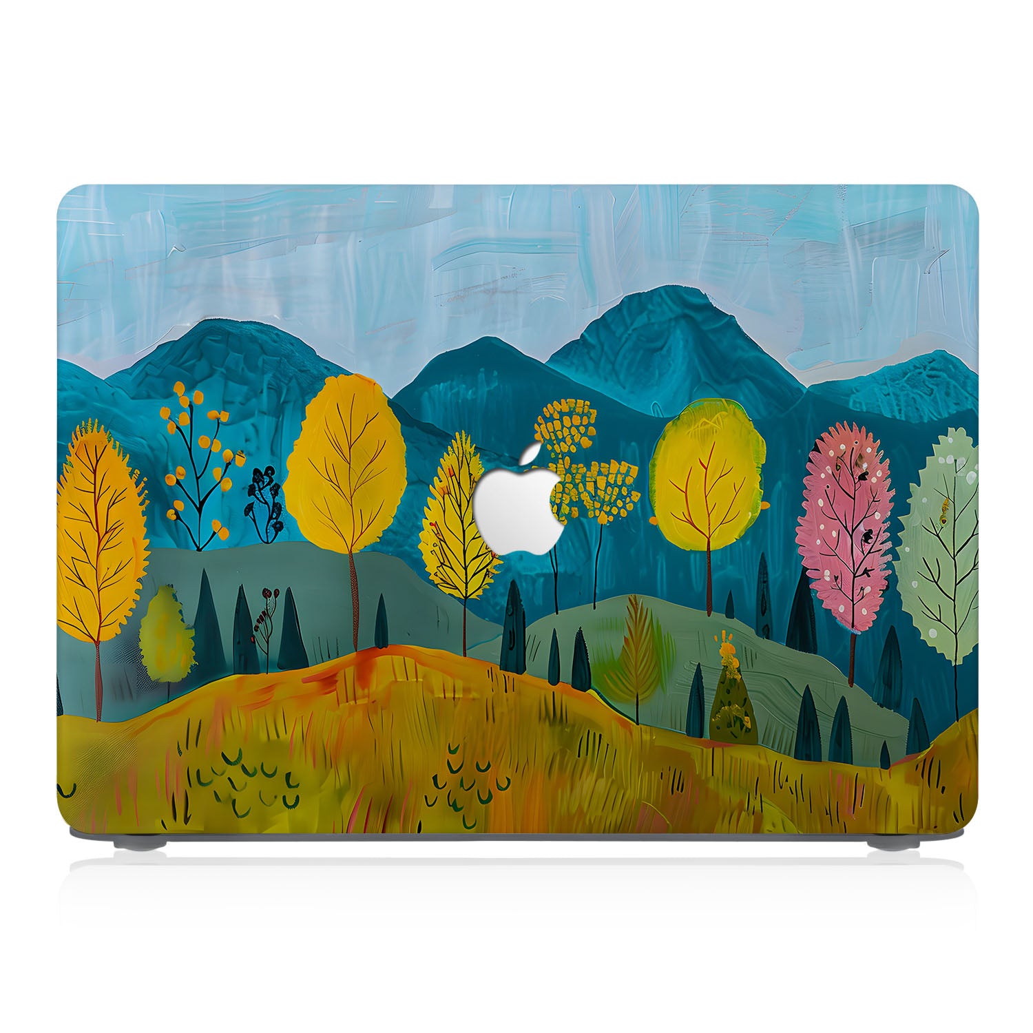 Colorful Mountain MacBook Case - Durable Protective Cover for MacBook Air/Pro - Perfect for Travel, Work & School