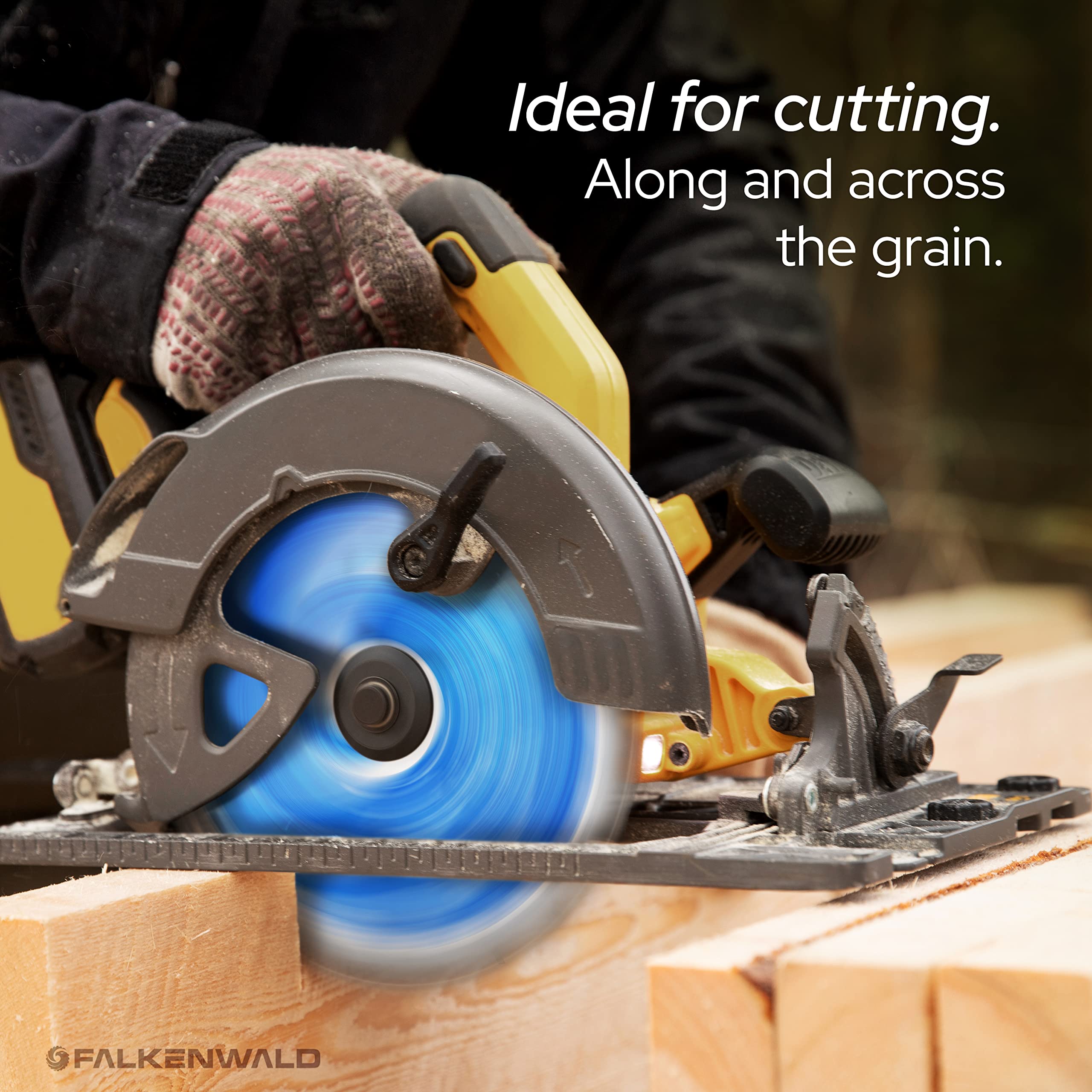 7 1/4 Inch Circular Saw Blade for Wood Cutting - Premium Construction Saw Blades Compatible with DEWALT, Skil & More - Perfect for DIY Projects, Carpentry, and Home Renovations