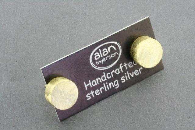 Sterling Silver & Gold Plated Circle Stud Earrings for Women - Perfect for Everyday Wear, Parties & Gifts
