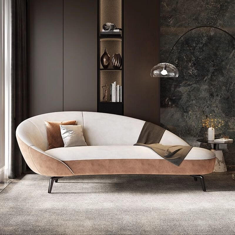 Minimalist Cushioned Corner Chaise Lounge Sofa - Modern L-Shaped Sectional for Living Room, Bedroom & Small Spaces - Perfect for Relaxing, Reading & Entertaining Guests