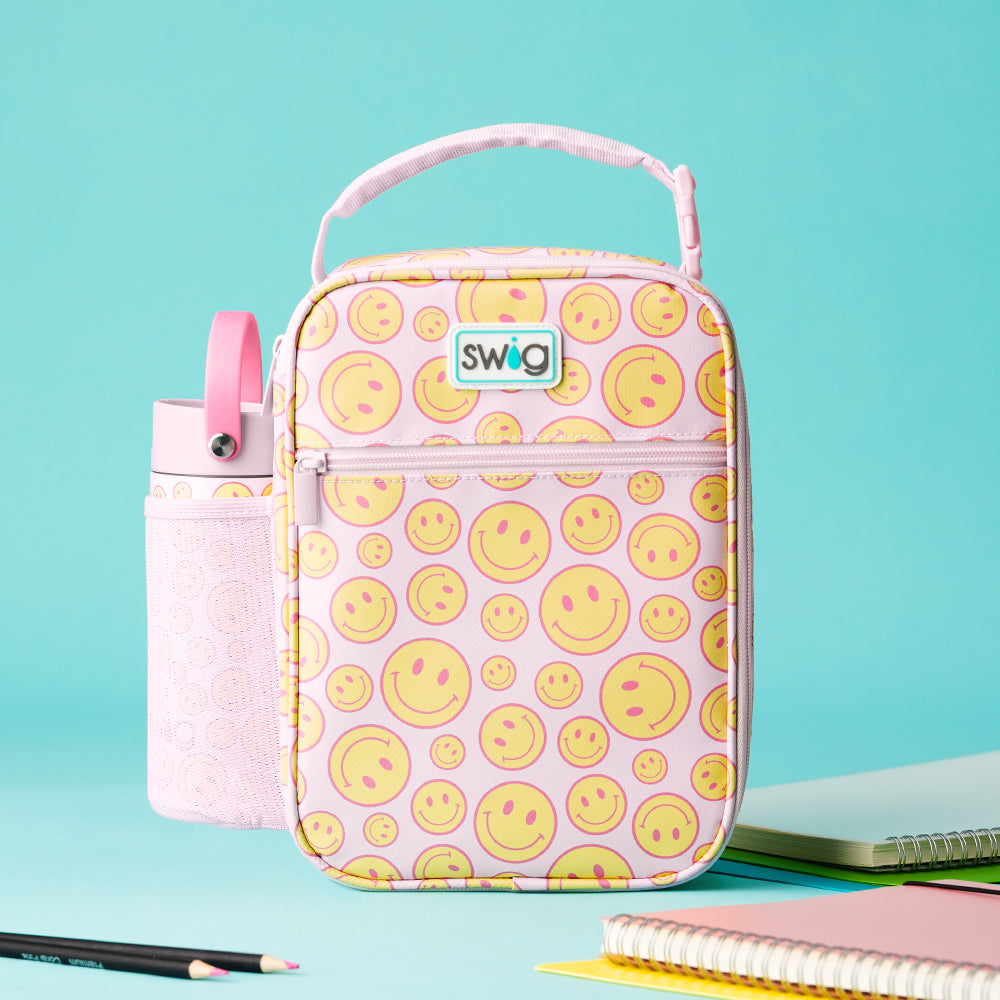 Oh Happy Day Insulated Lunch Bag for Women & Men - Leakproof Reusable Lunch Box for Work, School, Picnics & Outdoor Activities