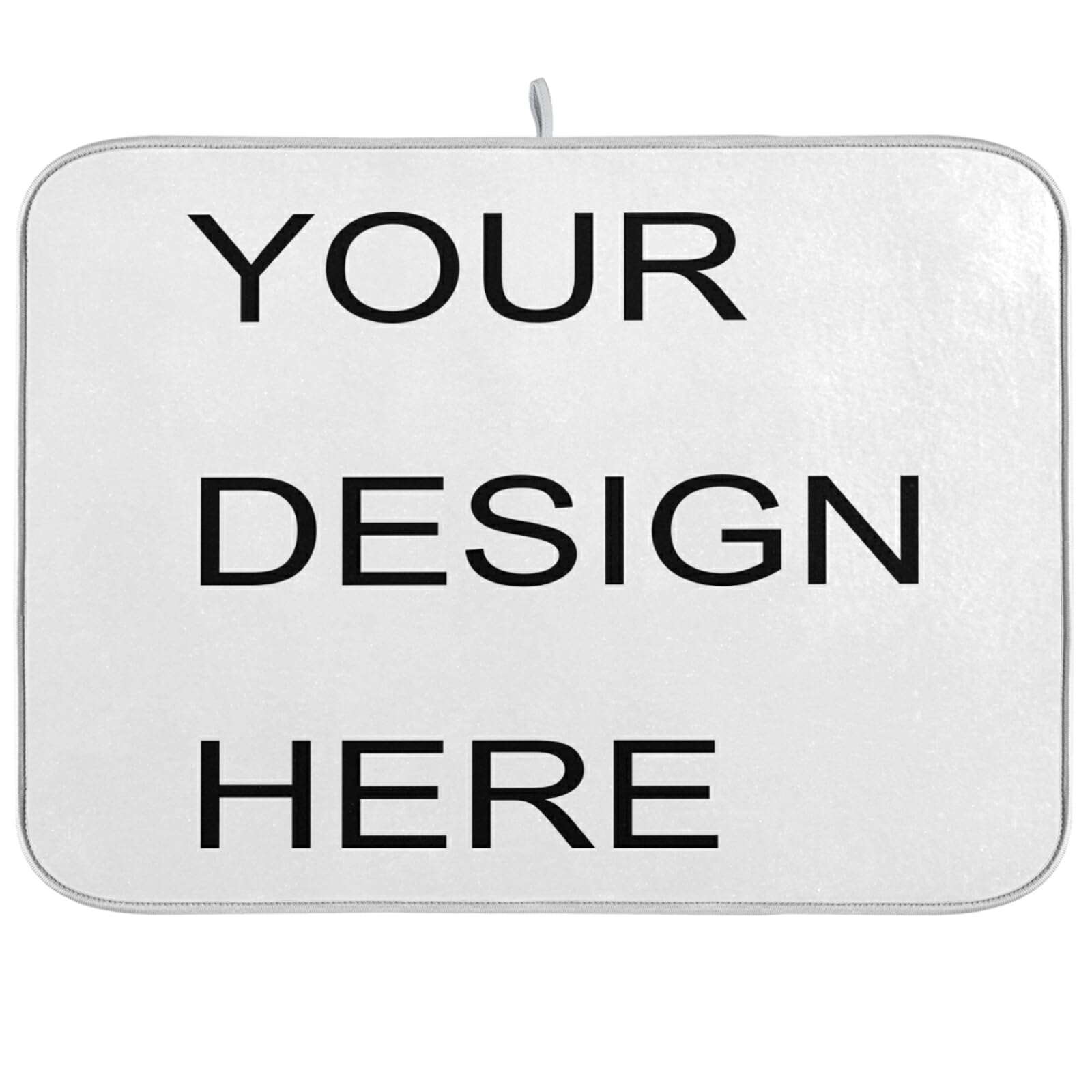 Custom Foldable Kitchen Dish Drying Mat - 18x24 Inch Absorbent Tableware Drying Pad for Counter Decoration, Perfect for Dishwashing & Kitchen Organization